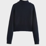 Pull Femme avec Nœud au Col | Finition Contrastée