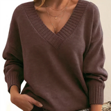 Pull à col en V pour femme | Style décontracté