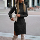 Robe pull en tricot pour femmes | Coupe classique