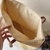 Sac fourre-tout tissé | Grand format avec anses
