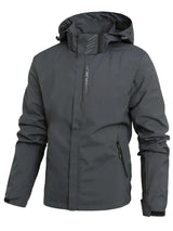 Veste de pluie pour hommes | Capuche amovible