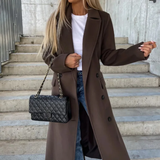 Trench-coat Long pour Femme | Fermeture à Double Boutons