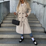 Trench-coat Long pour Femme | Fermeture à Double Boutons