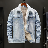 Veste en denim pour hommes | Doublure polaire