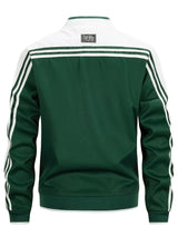 Veste intermédiaire pour homme | Col baseball avec manches rayées