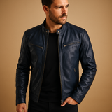 Veste zippée pour hommes | Col montant