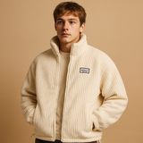 Unisex żebrowana aksamitna kurtka | Wewnętrzna podszewka