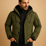 Veste d’hiver pour hommes | Capuche ajustable
