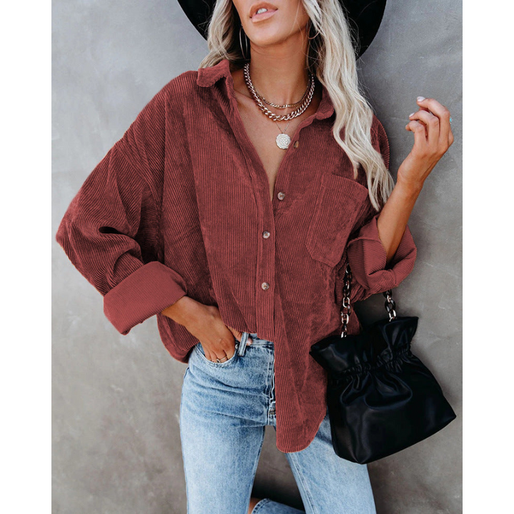 Carine | Chemise manche longue pour femme | Élégante