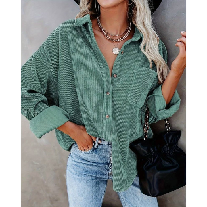 Carine | Chemise manche longue pour femme | Élégante