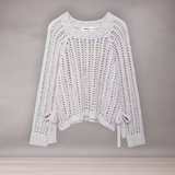 Open Knit Woman Sweter | Swobodne światło