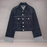 Veste Courte en Jean Femme | Classique Décontractée