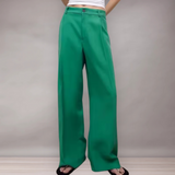 Pantalon Femme Large Élégant | Taille Haute