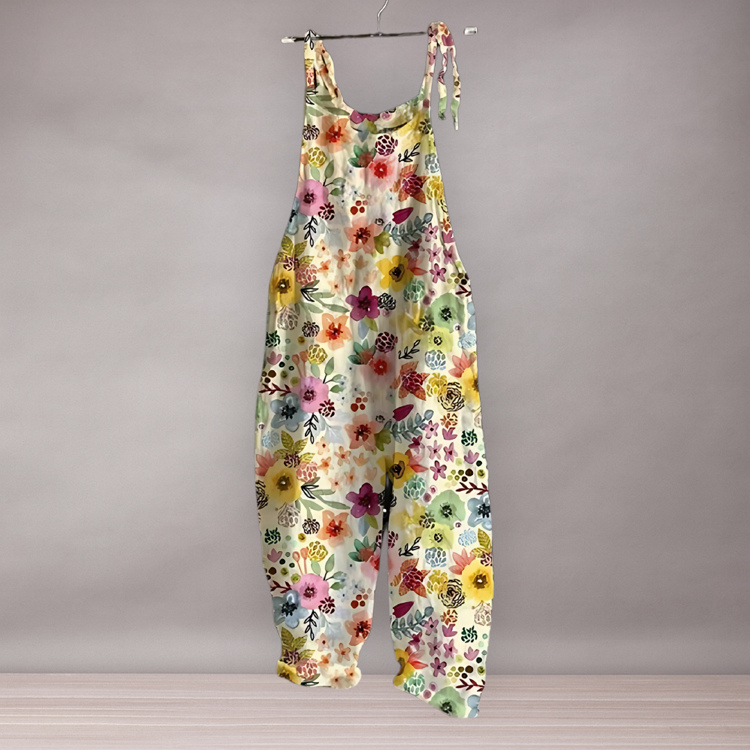 Combinaison ample pour femmes à imprimé floral | Colorée