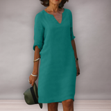 Robe midi ample pour femmes au quotidien | Simple