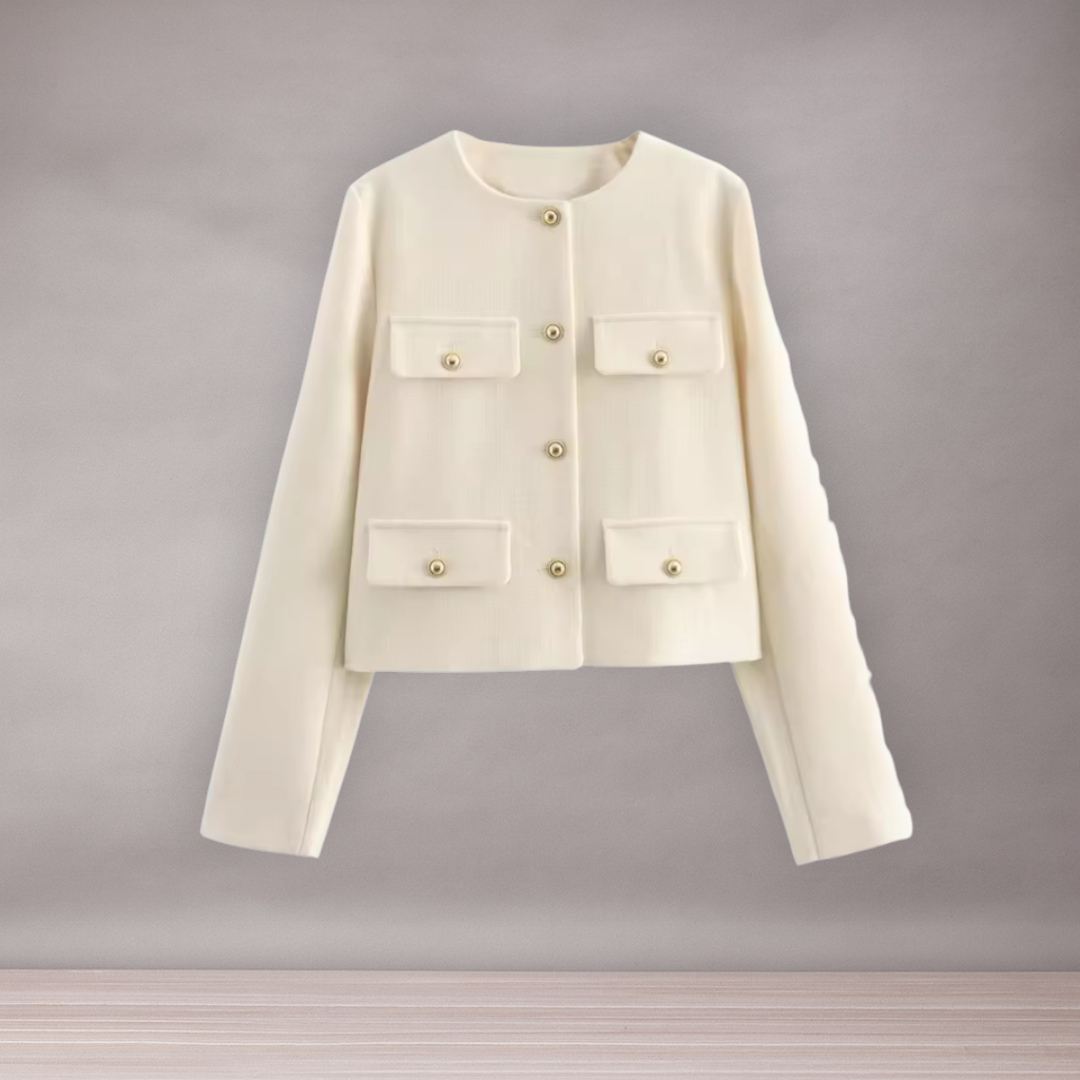 Veste structurée pour femmes à boutons | Élégante