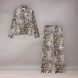 Women's set Shirt and pants with leopard print | Casual cut
