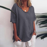 Bettina | T-shirt casual décontracté surdimensionné pour femme | Manches courtes