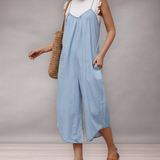 Combinaison culotte décontractée pour femmes en bleu clair | Quotidienne