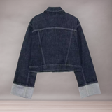Veste Courte en Jean Femme | Classique Décontractée