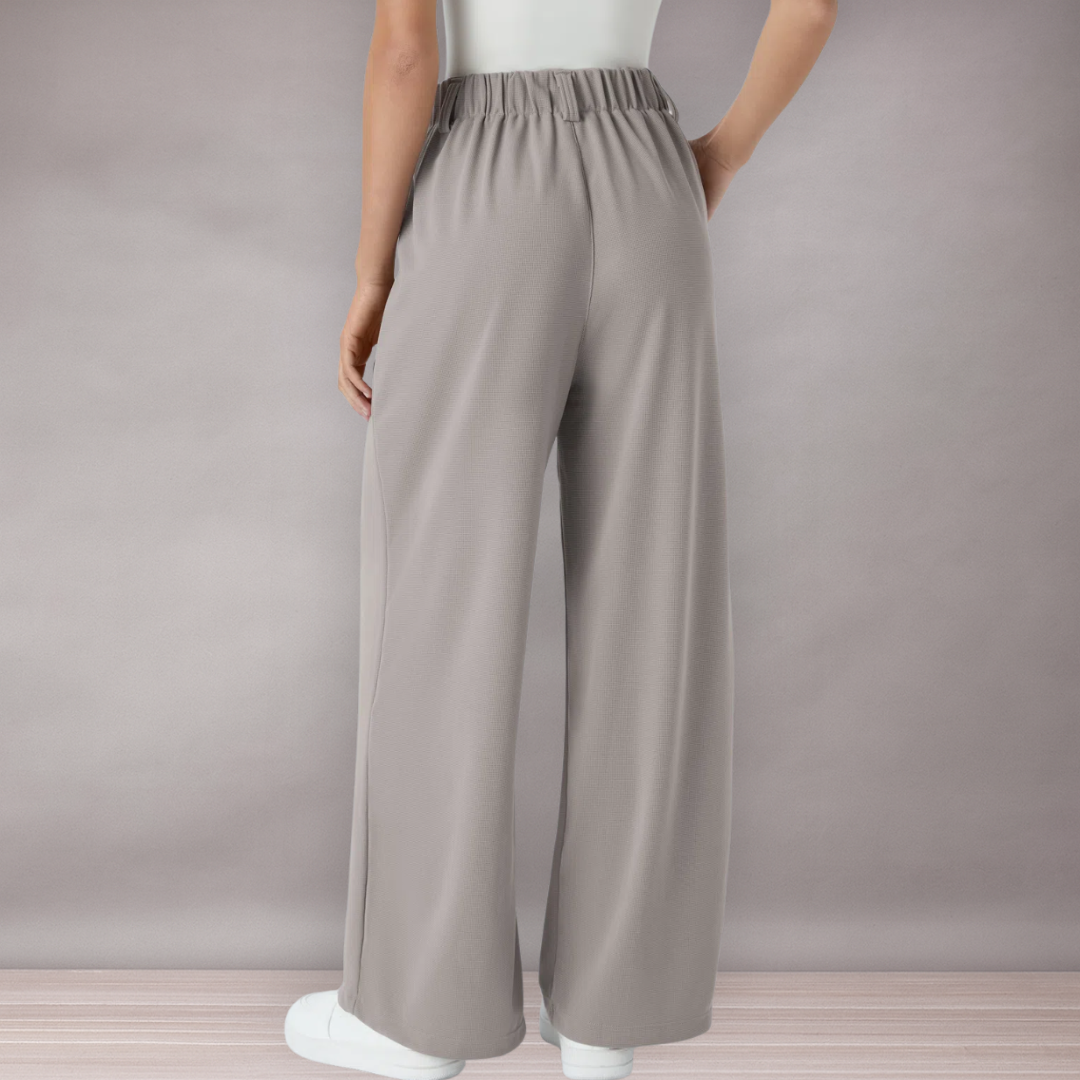 Pantalon Femme Taille Haute à Jambe Large | Coupe Décontractée