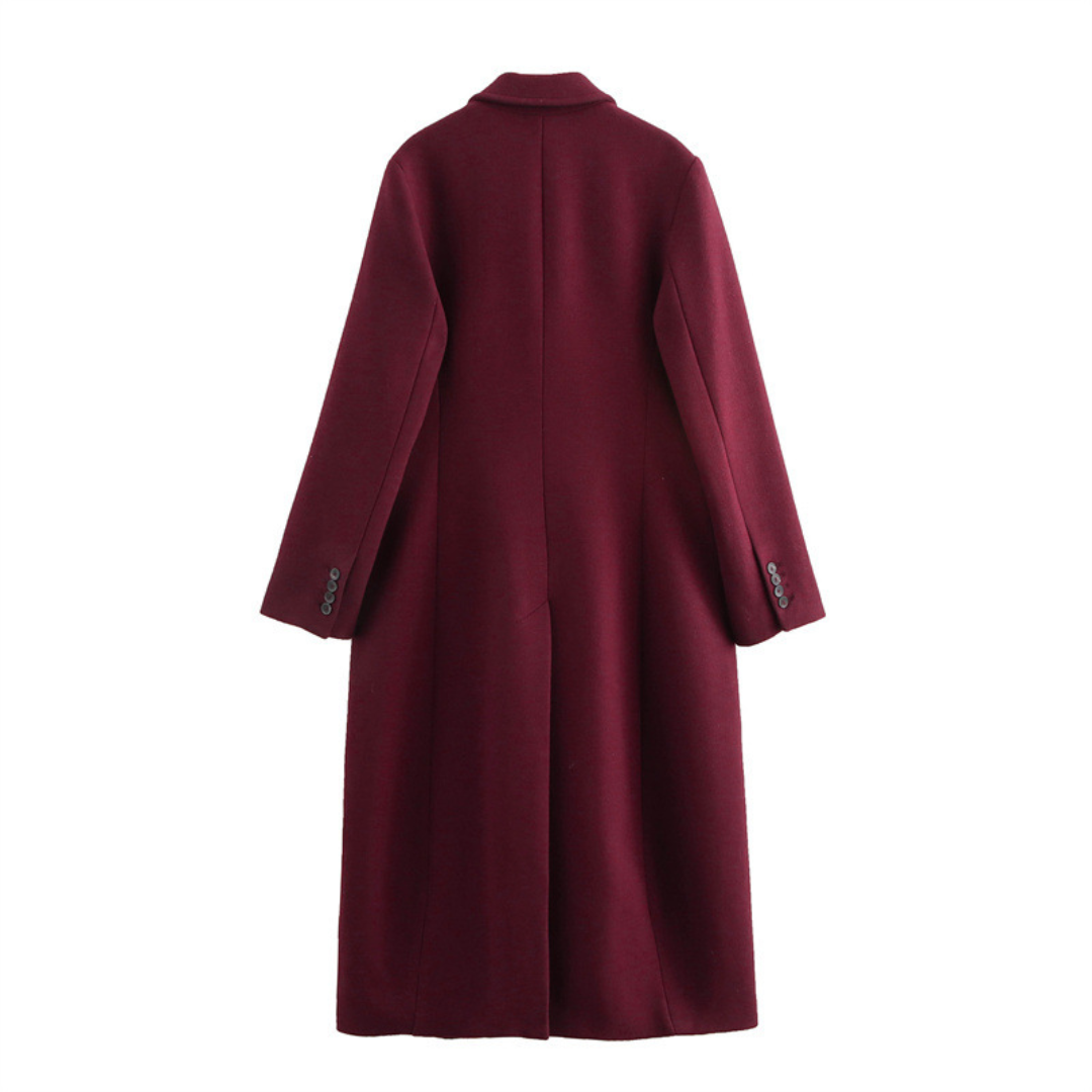 Manteau Femme Long Élégant | Boutonnage Double
