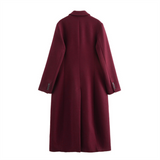 Manteau Femme Long Élégant | Boutonnage Double