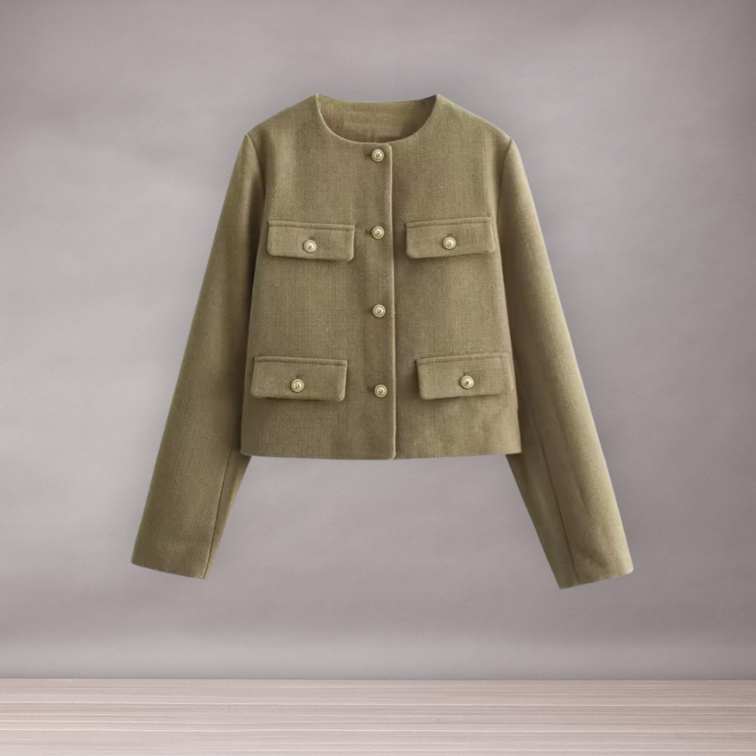 Veste structurée pour femmes à boutons | Élégante