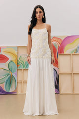 Tirenta - Robe Chiffon Éclat de Jardin