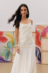 Tirenta - Robe Chiffon Éclat de Jardin