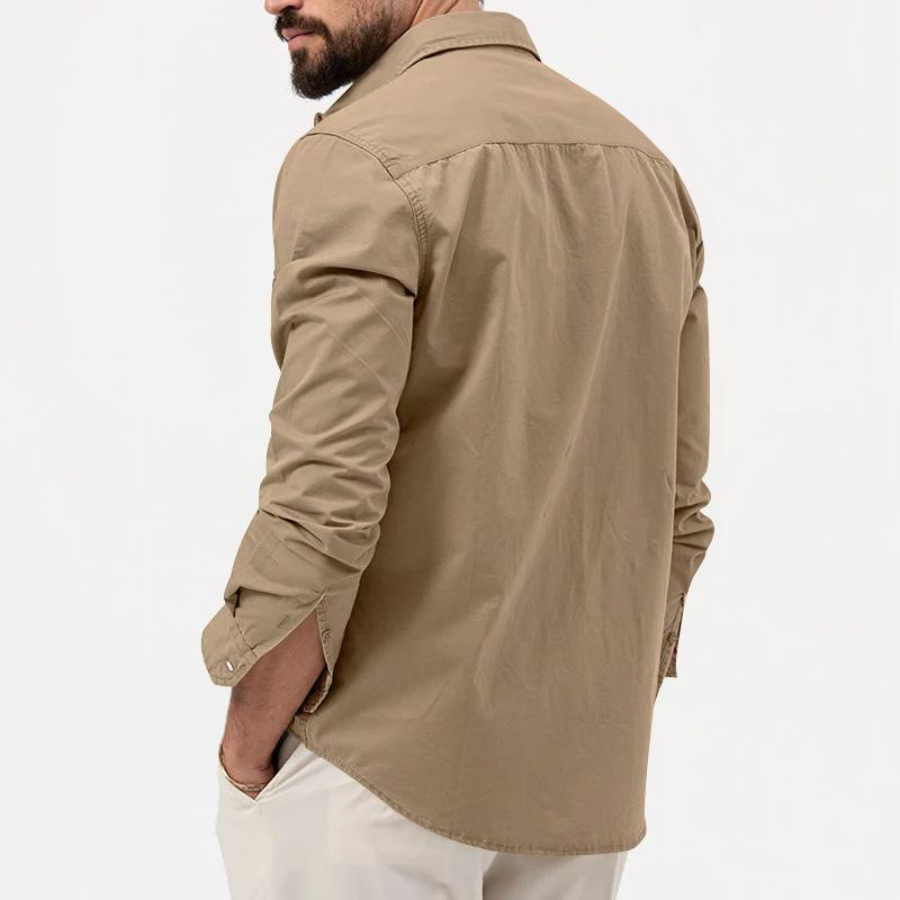 Dieter | Chemise cargo pour hommes | Manche longue