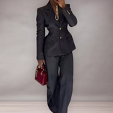 Tailor pants set, jacket and top woman | Elegant stylish
