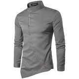 Nils | Chemise à col montant pour hommes | Manche Longue