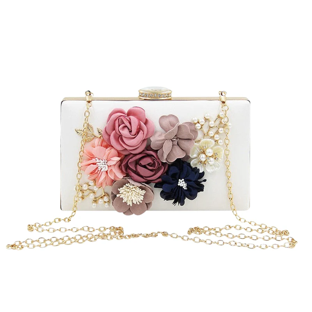 Pochette pour femme | Motif floral extérieur