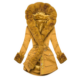 Manteau d’hiver pour femmes | Col en peluche