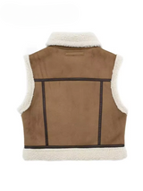 Gilet Femme Sans Manches Style Biker | Fermeture Éclair Asymétrique