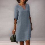 Robe midi ample pour femmes au quotidien | Simple