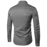Nils | Chemise à col montant pour hommes | Manche Longue