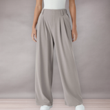 Pantalon Femme Taille Haute à Jambe Large | Coupe Décontractée