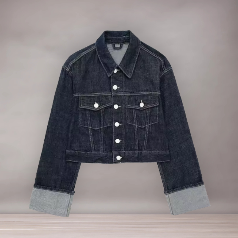 Ensemble Veste Courte en Jean et Jean Large Femme | Décontracté Stylé