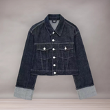 Ensemble Veste Courte en Jean et Jean Large Femme | Décontracté Stylé