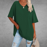 Tirenta - T-shirt oversize Lisa à encolure en V