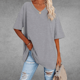 Tirenta - T-shirt oversize Lisa à encolure en V