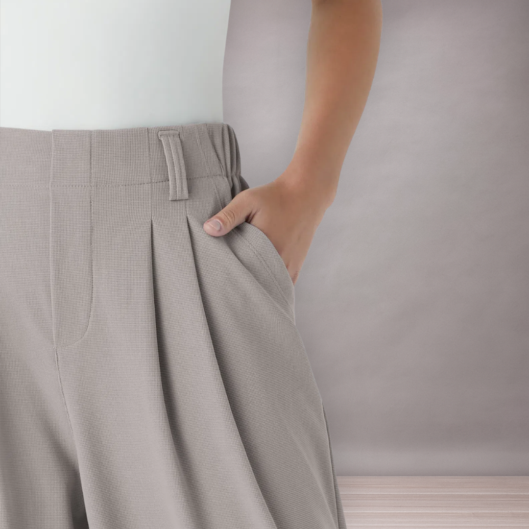 Pantalon Femme Taille Haute à Jambe Large | Coupe Décontractée