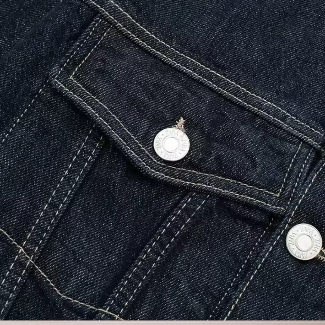 Veste Courte en Jean Femme | Classique Décontractée
