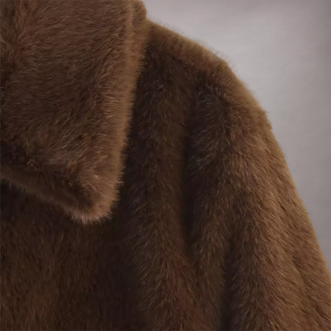 Manteau Femme en Fausse Fourrure Douillette | Chaud Élégant