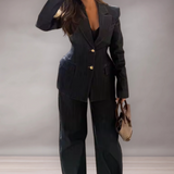 Tailor pants set, jacket and top woman | Elegant stylish