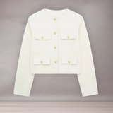 Veste Femme Courte Élégante | Détails Boutons