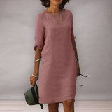 Robe midi ample pour femmes au quotidien | Simple