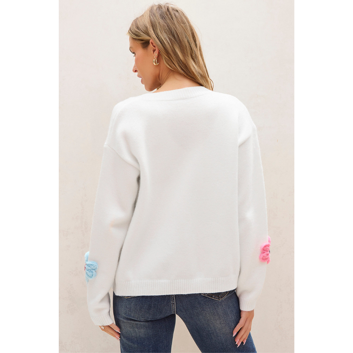 Leila | Cardigan pour femme | Motif Floral